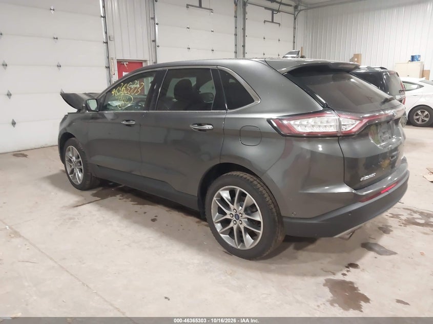 Vin: 2fmpk4k96fbb11795, lot: 46865615, ford edge titanium 20153