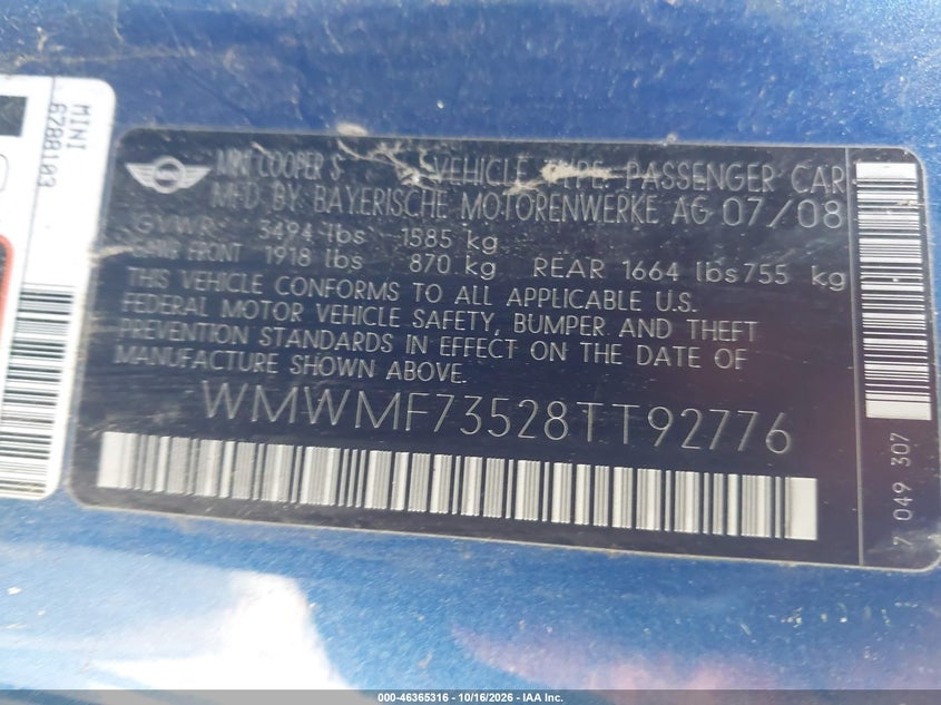 2008 MINI COOPER S · Фото 9