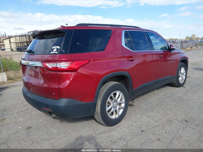 Vin: 1gnevgkw8kj285133, lot: 46865635, chevrolet traverse 1lt 20194