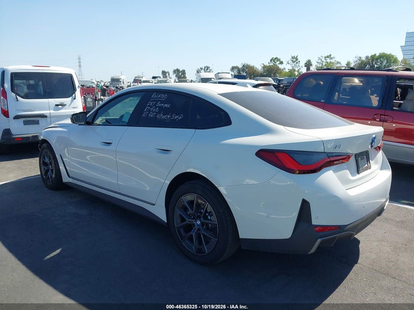 Vin: wby73aw00pfr44843, lot: 46865637, bmw i4 edrive40 20233