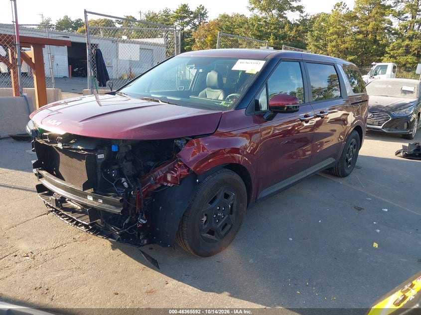 Vin: kndnb5k31t6620040, lot: 46865904, kia carnival mpv lxs 20262