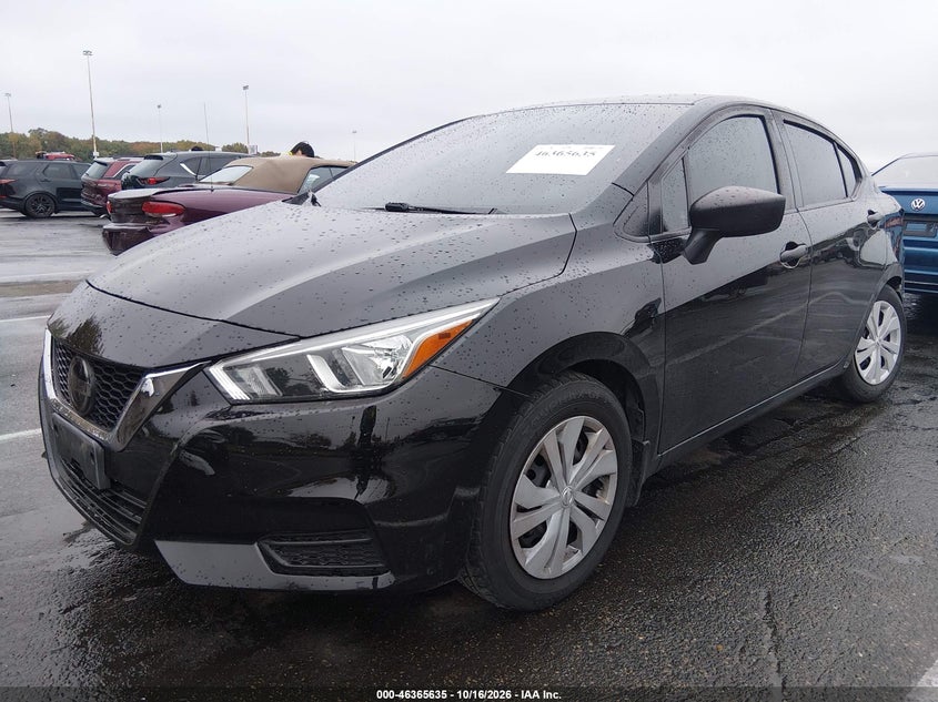 2021 Nissan Versa S Xtronic Cvt, Левый зад, IAAI, VIN 3N1CN8DV8ML810197 — фото 2