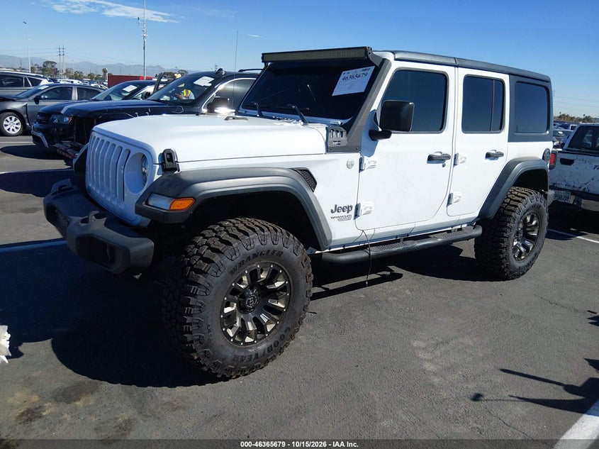 Vin: 1c4hjxdg4lw104251, lot: 46865991, jeep wrangler unlimited sport s 4x4 20202