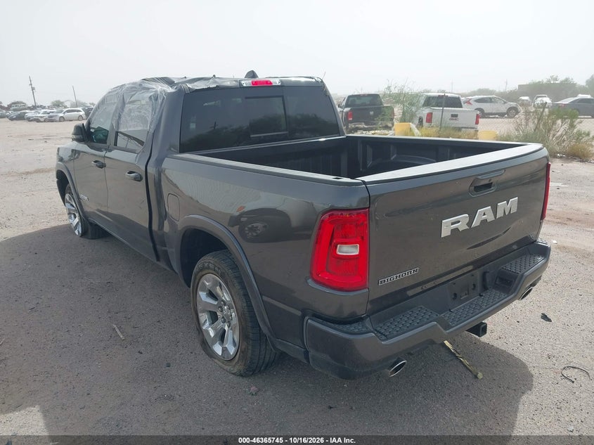 Vin: 1c6rrefp8sn659827, lot: 46866057, ram 1500 big horn  4x2 5'7 box 20253