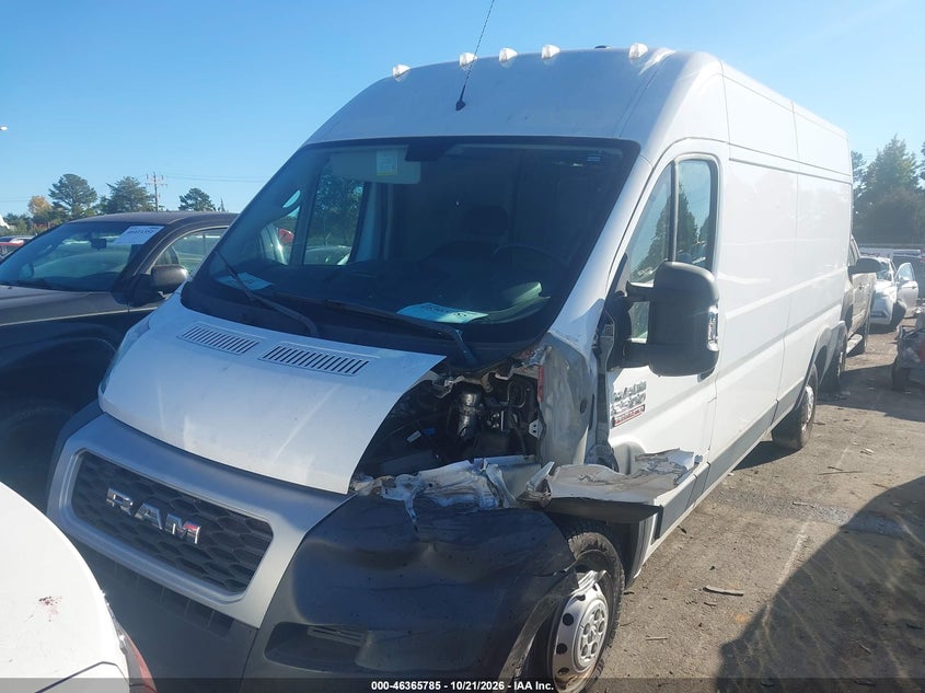 Vin: 3c6trvdg0ke526914, lot: 46866097, ram promaster 2500 high roof 159 wb 20192