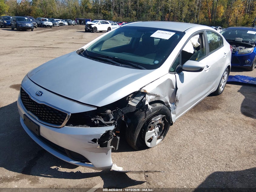 Vin: 3kpfk4a72he070013, lot: 46866130, kia forte lx 20172