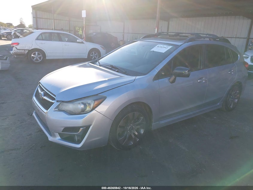 2015 Subaru Impreza 2.0I Sport Premium, Неизвестно, IAAI, VIN JF1GPAU67F8307938 — фото 2
