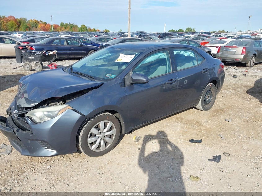 2016 Toyota Corolla Le, Front End, IAAI, VIN 2T1BURHE8GC605532 — photo 2