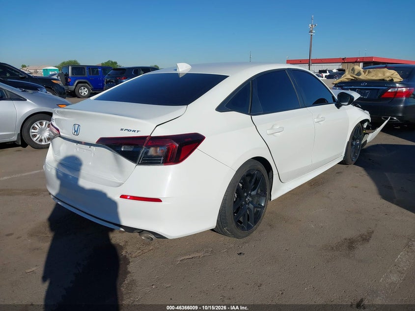 Vin: 2hgfe2f51sh580028, lot: 46866321, honda civic sport 20254