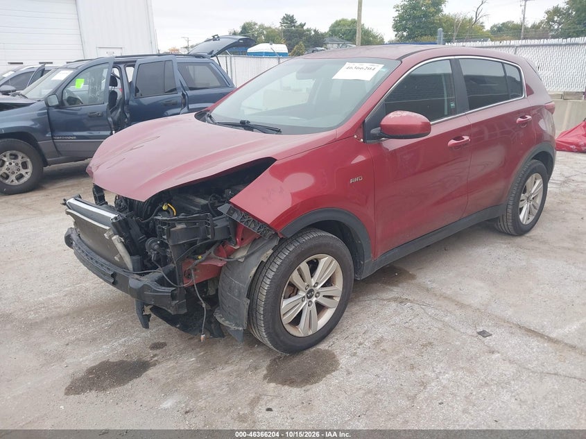 Vin: kndpmcac8h7122363, lot: 46866516, kia sportage lx 20172