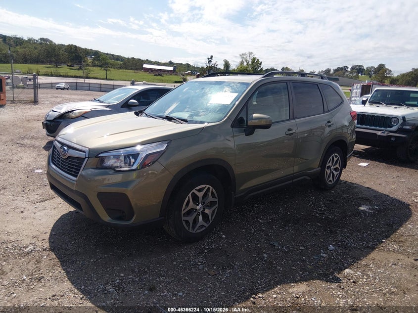 2019 Subaru Forester Premium, Правый бок, IAAI, VIN JF2SKAEC2KH539169 — фото 2