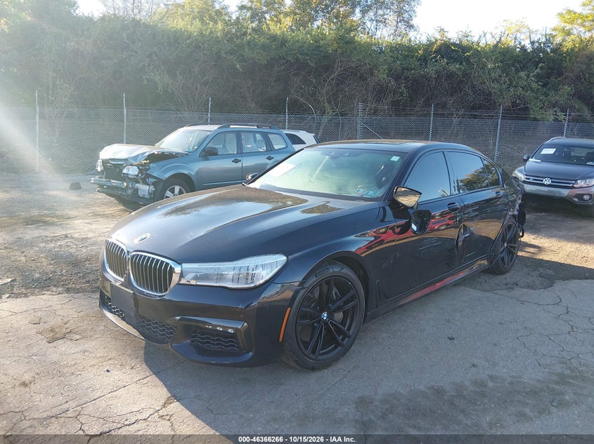 Vin: wba7f2c56gg416195, lot: 46866577, bmw 750i xdrive 20162