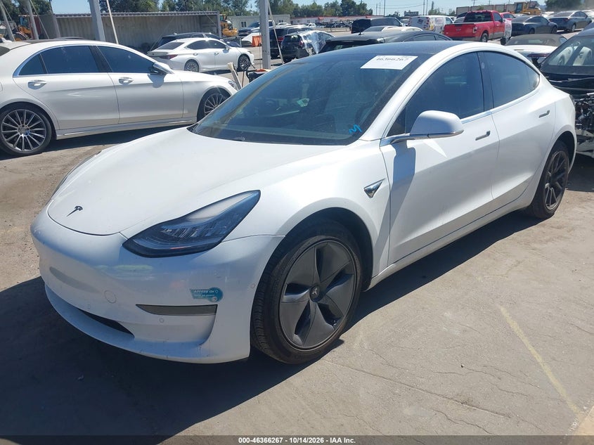 Vin: 5yj3e1ea2lf703644, lot: 46866579, tesla model 3 standard range plus rear-wheel drive/standard range rear-wheel drive 20202
