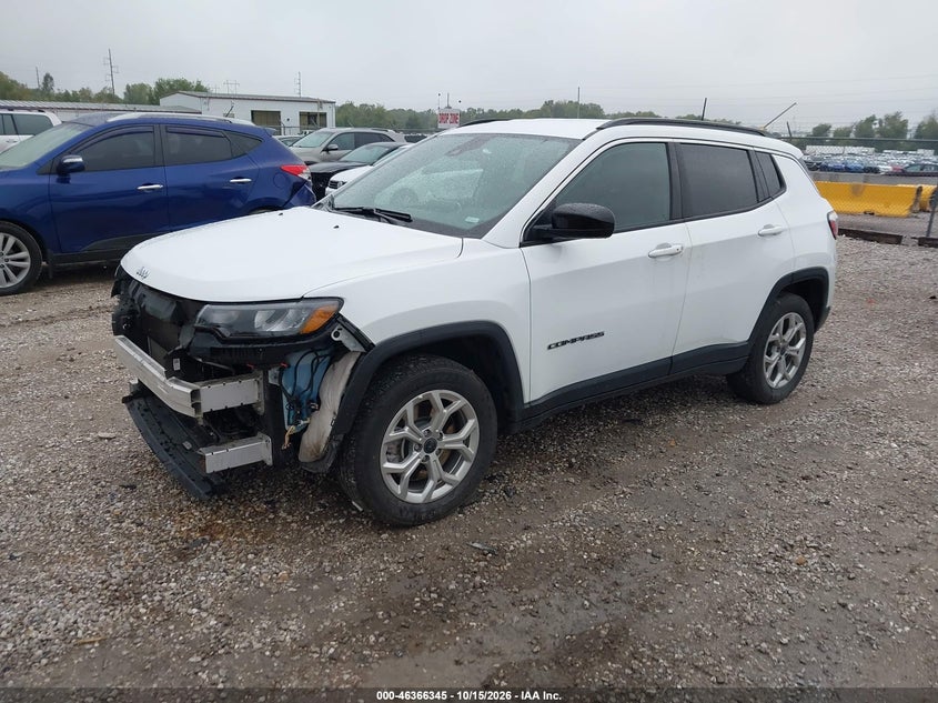 Vin: 3c4njdbn7st600734, lot: 46866657, jeep compass latitude 4x4 20252