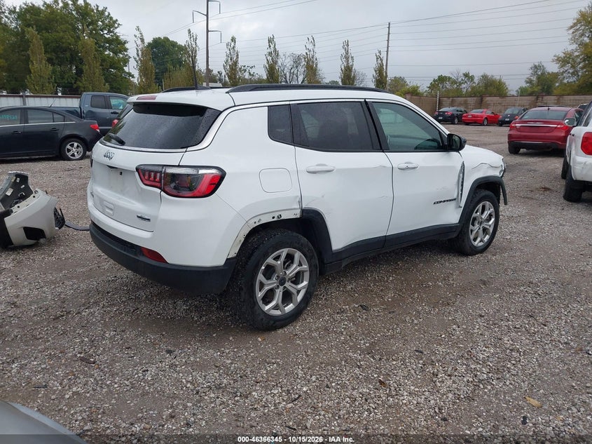 Vin: 3c4njdbn7st600734, lot: 46866657, jeep compass latitude 4x4 20254