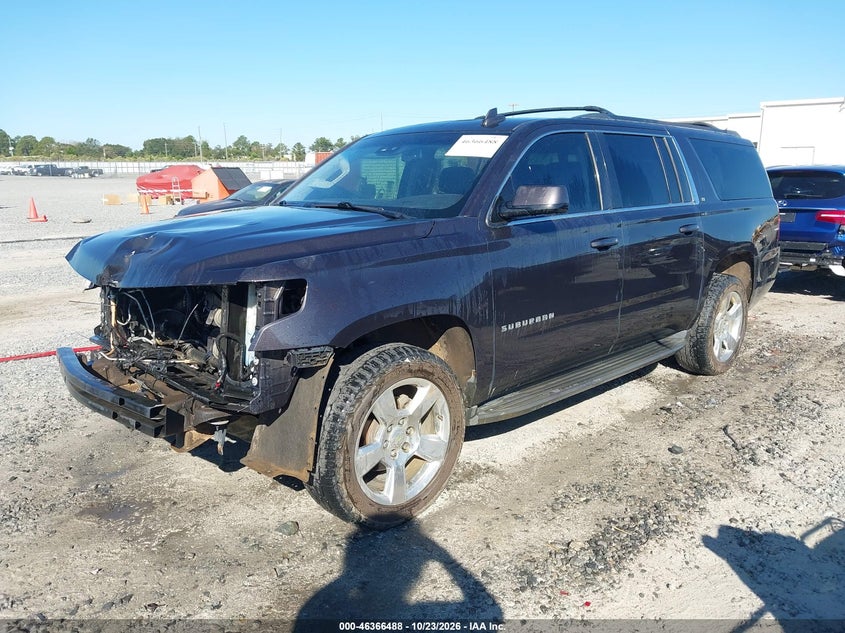 Vin: 1gnscjkc4fr694930, lot: 46866800, chevrolet suburban 1500 lt 20152