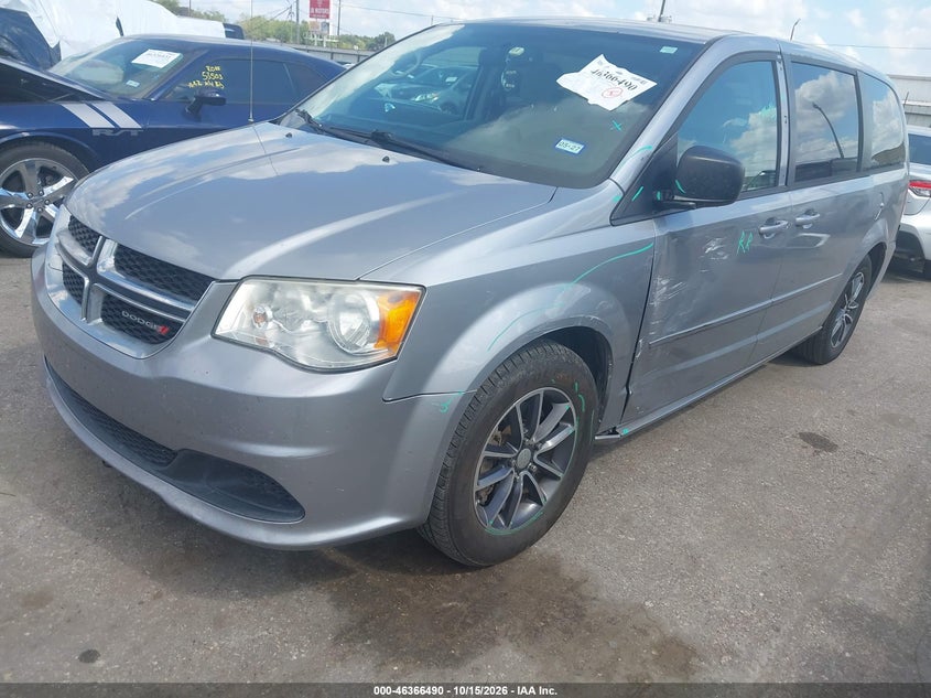 Vin: 2c4rdgbgxfr613787, lot: 46866802, dodge grand caravan se 20152