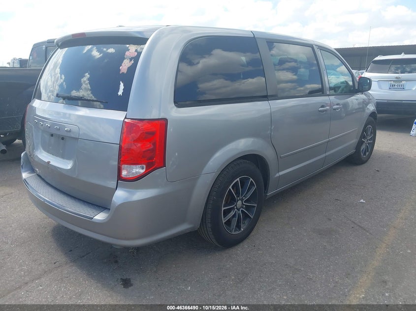 Vin: 2c4rdgbgxfr613787, lot: 46866802, dodge grand caravan se 20154
