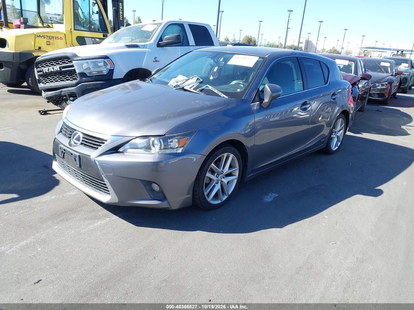 2016 Lexus Ct 200H, Rear, IAAI, VIN JTHKD5BH6G2263099 — photo 2