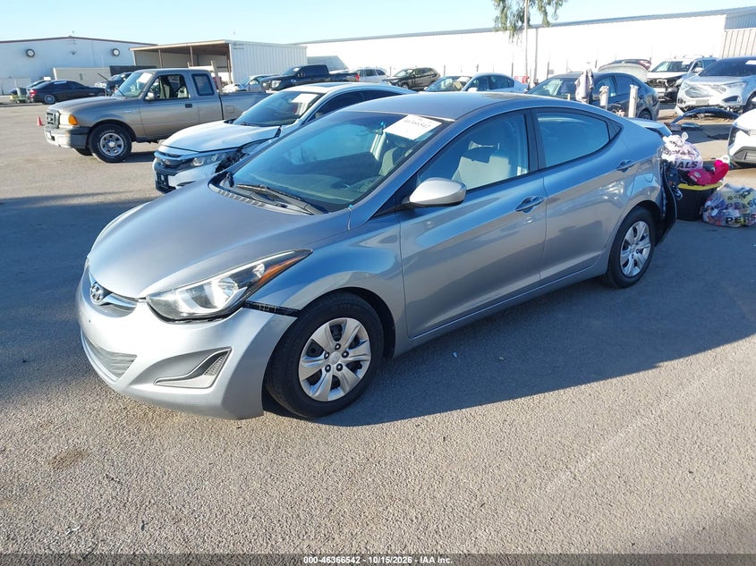 Vin: 5npdh4ae3gh709837, lot: 46866854, hyundai elantra se 20162