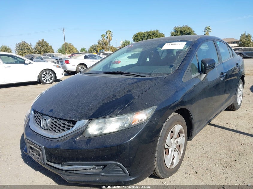 2015 Honda Civic Lx, Удар сзади, IAAI, VIN 19XFB2F55FE277486 — фото 2