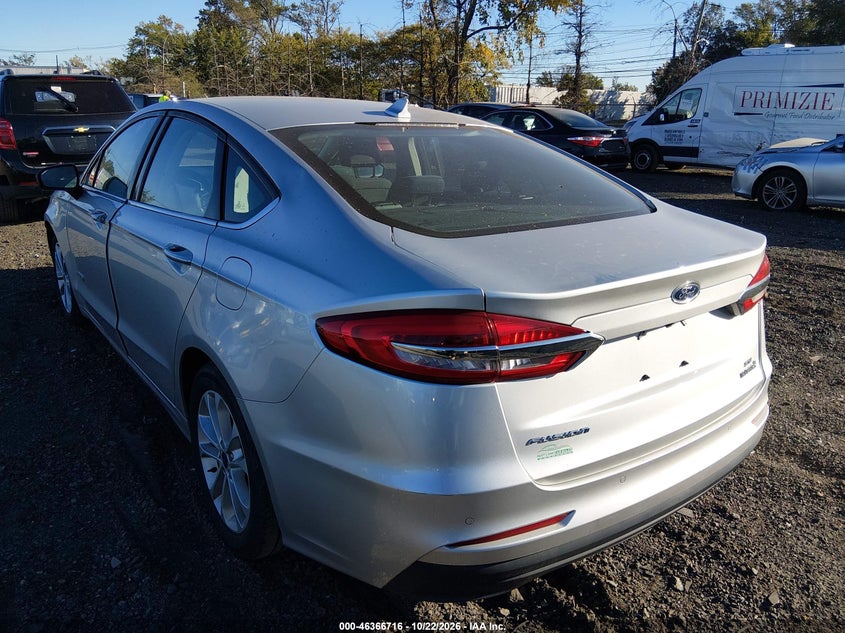 Vin: 3fa6p0lu9kr263133, lot: 46867044, ford fusion hybrid se 20193