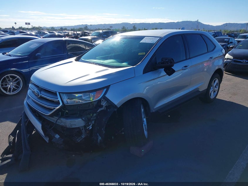 Vin: 2fmpk3g9xhbb37841, lot: 46867161, ford edge se 20172