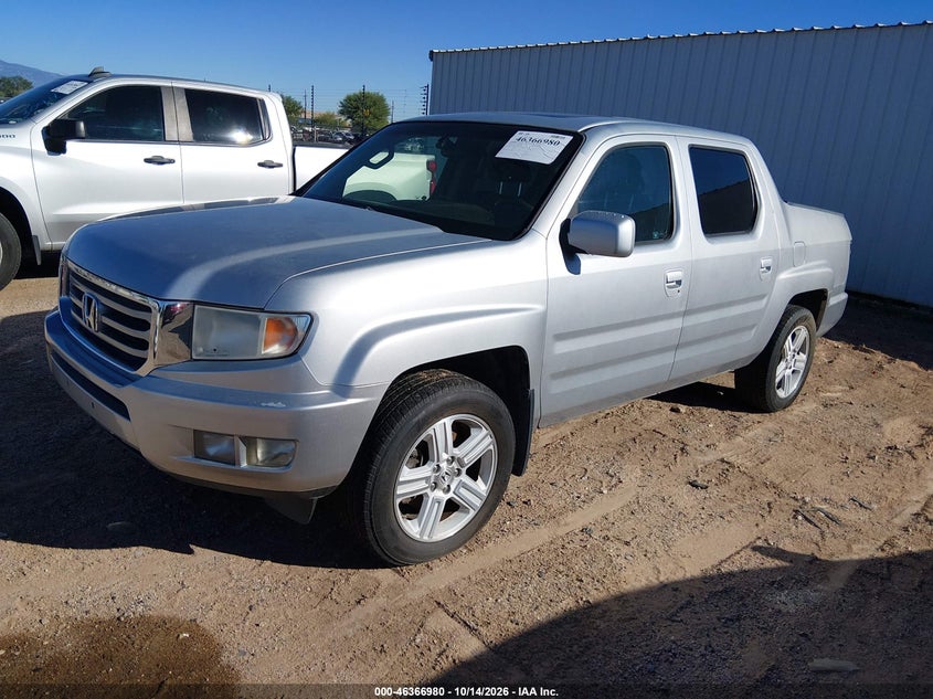 2012 Honda Ridgeline Rtl, Звичайний знос, IAAI, VIN 5FPYK1F55CB457941 — фото 2