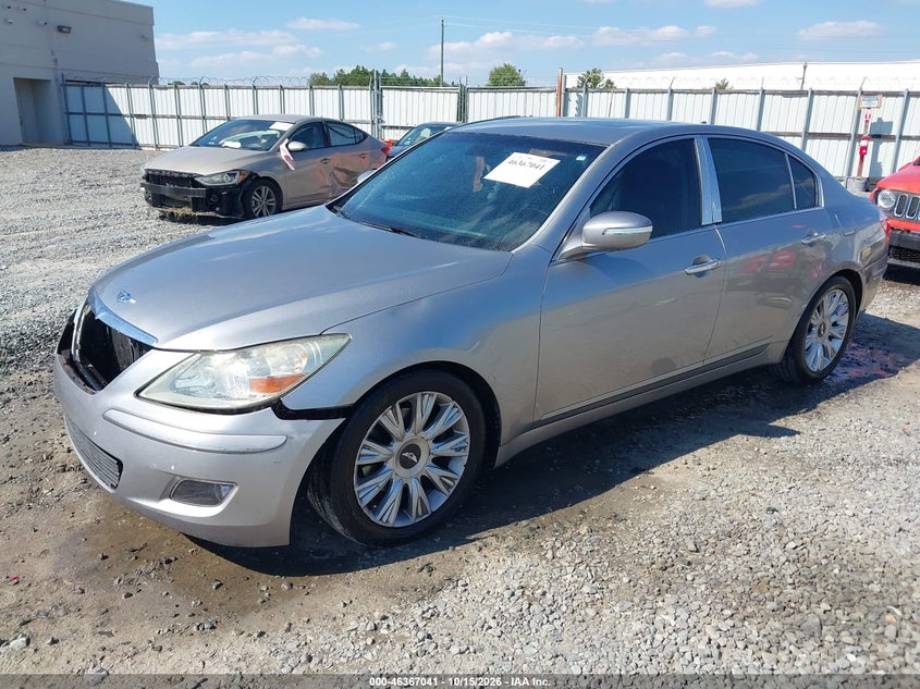 2009 Hyundai Genesis 3.8, Front End, IAAI, VIN KMHGC46E69U043520 — photo 2