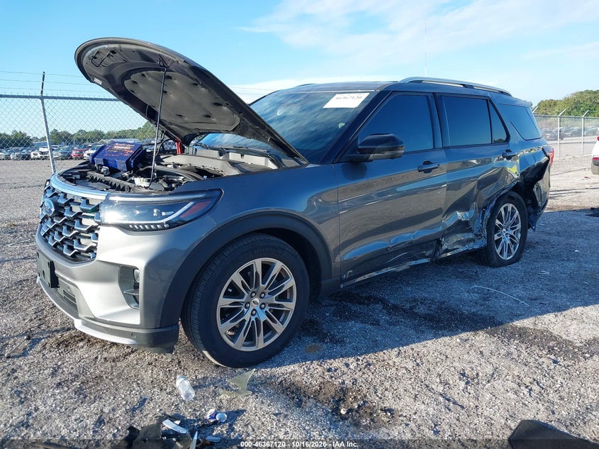 Vin: 1fmuk7hh0sgc63500, lot: 46867448, ford explorer platinum 20252