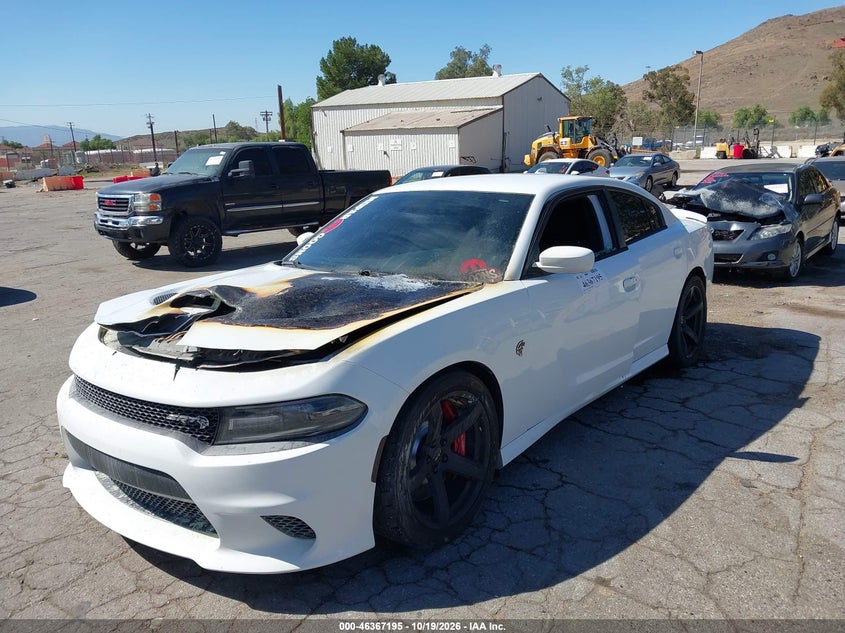 Vin: 2c3cdxl96jh272297, lot: 46867523, dodge charger srt hellcat rwd 20182