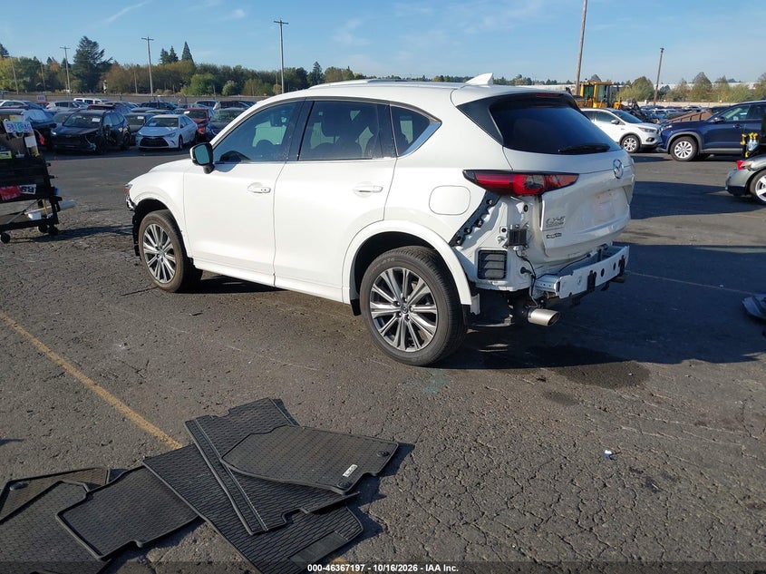 Vin: jm3kfbxy5s0755993, lot: 46867525, mazda cx-5 2.5 turbo signature 20253