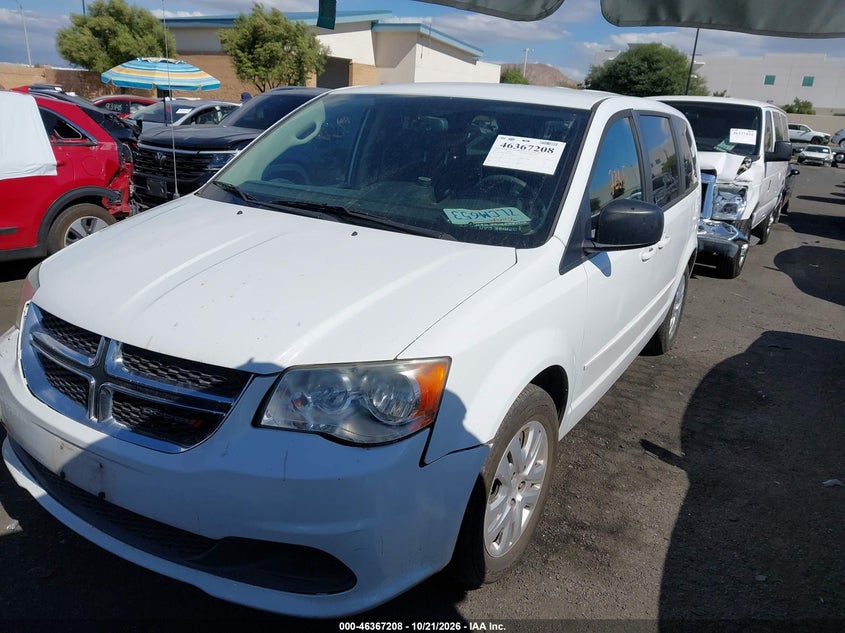 Vin: 2c4rdgbg8fr614999, lot: 46867536, dodge grand caravan se 20152