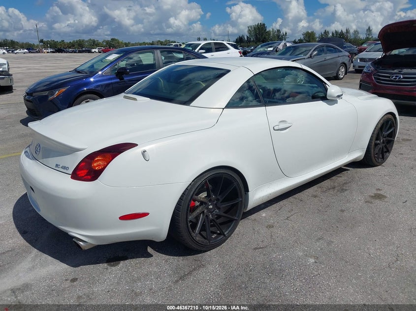 LEXUS SC 430 2004 VIN JTHFN48Y640052914