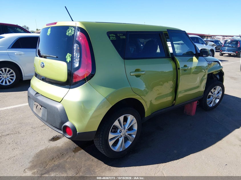 Vin: kndjp3a50f7768993, lot: 46867601, kia soul + 20154