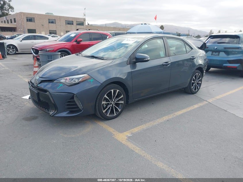 Vin: 2t1burhe9kc210591, lot: 46867635, toyota corolla se 20192