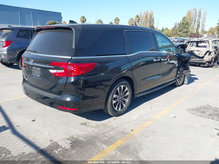 Vin: 5fnrl6h78mb027666, lot: 46867636, honda odyssey ex-l 20214