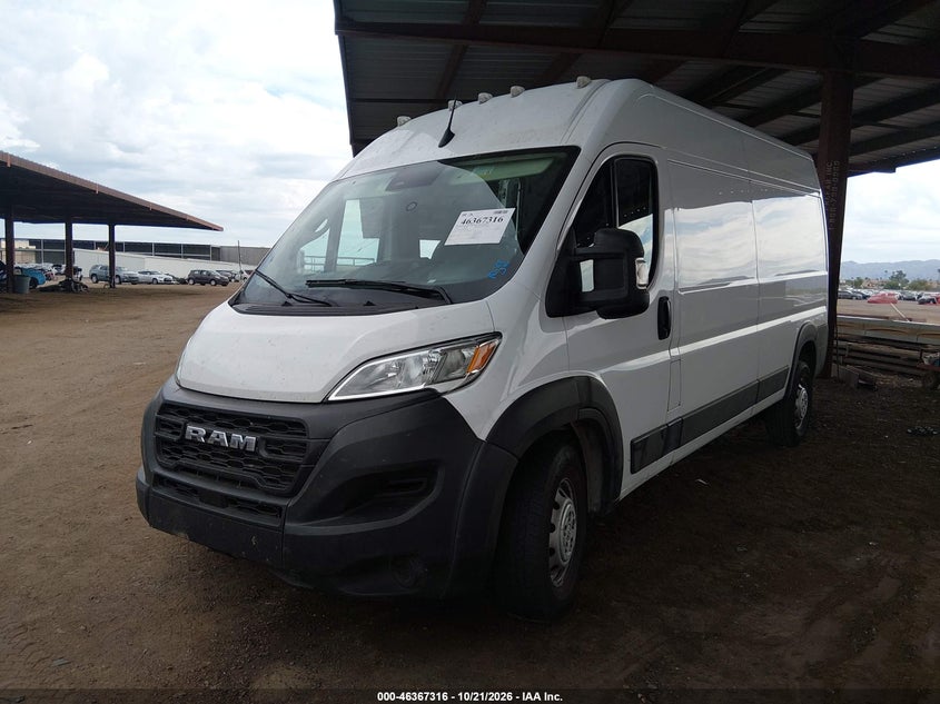Vin: 3c6lrvdg5pe588977, lot: 46867644, ram promaster 2500 high roof 159 wb 20232