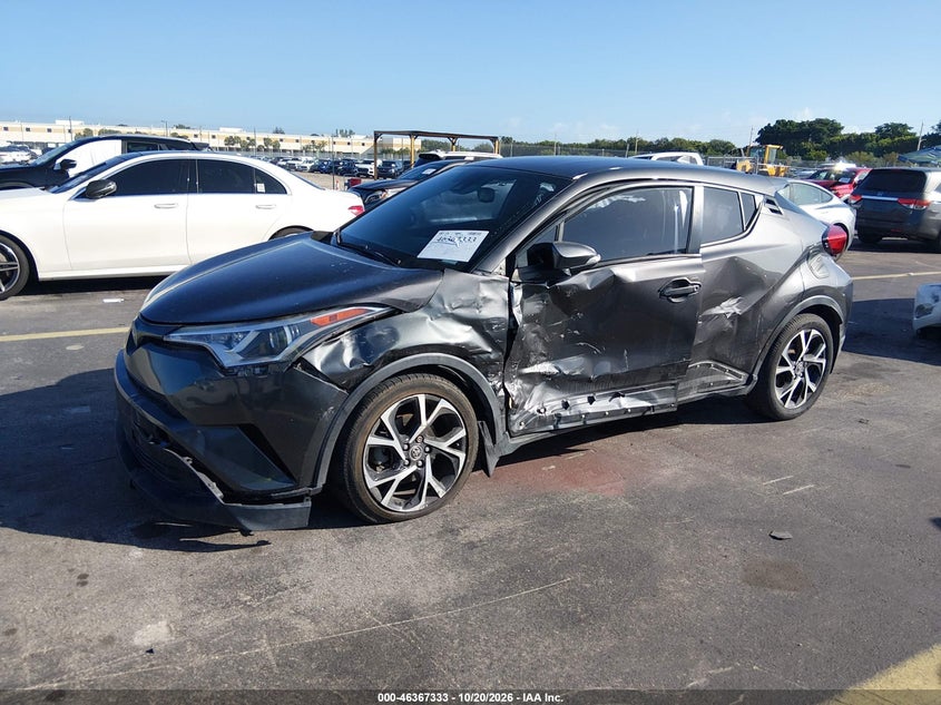2018 Toyota C-Hr Xle, По кругу, IAAI, VIN NMTKHMBX7JR019628 — фото 2
