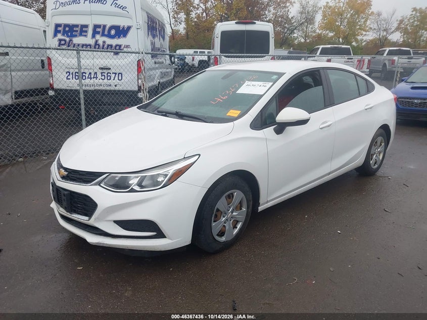 2017 Chevrolet Cruze Ls Auto, Обычный износ, IAAI, VIN 1G1BC5SM4H7210836 — фото 2