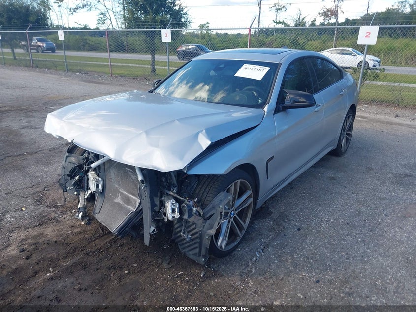 Vin: wba4j3c54jbl03521, lot: 46867916, bmw 430i gran coupe xdrive 20182