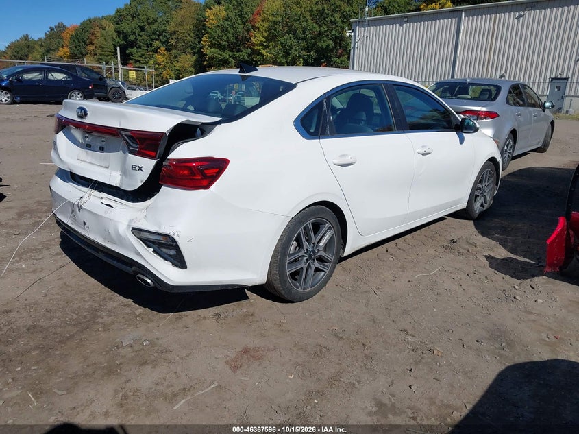Vin: 3kpf54ad7me383288, lot: 46867929, kia forte ex 20214