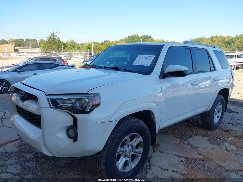 Vin: jtezu5jr4g5138347, lot: 46867946, toyota 4runner sr5 20162