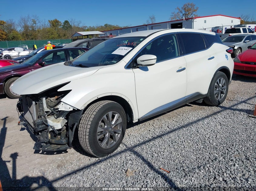 Vin: 5n1az2mg1hn165711, lot: 46868016, nissan murano s 20172