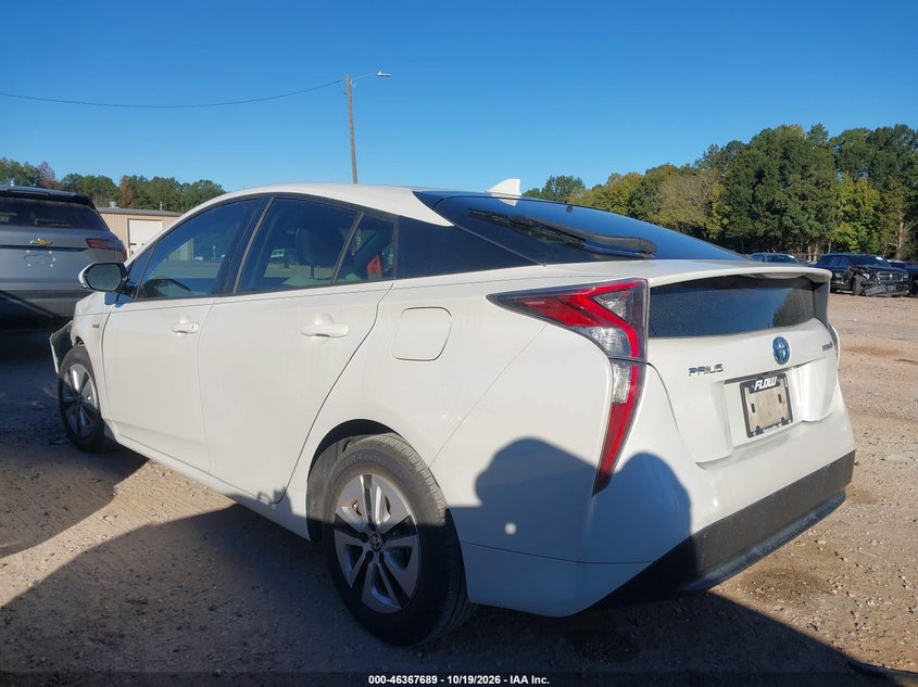 Vin: jtdkarfu0g3501032, lot: 46868022, toyota prius four 20163
