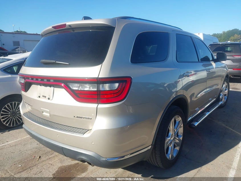 Vin: 1c4rdhdg0ec306817, lot: 46868032, dodge durango limited 20144
