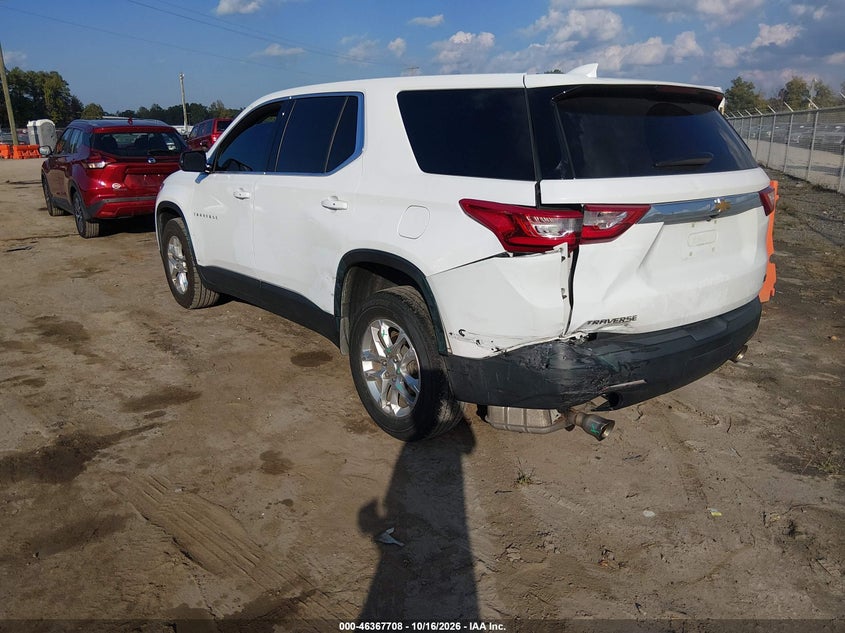 Vin: 1gnerfkw2lj281787, lot: 46868041, chevrolet traverse fwd ls 20203