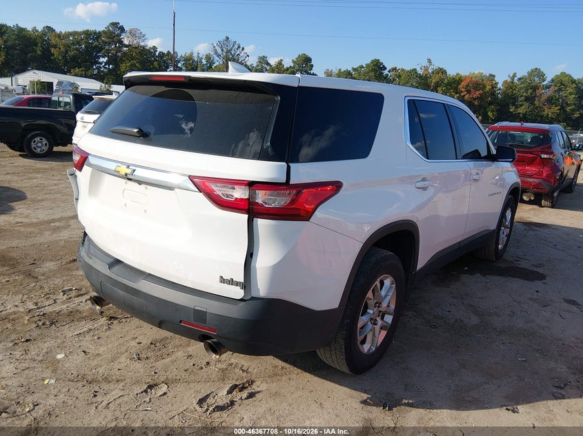 Vin: 1gnerfkw2lj281787, lot: 46868041, chevrolet traverse fwd ls 20204