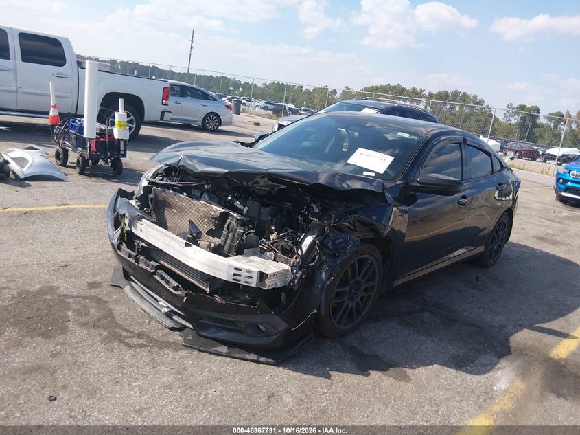 Vin: 2hgfc1f38hh636456, lot: 46868064, honda civic ex-t 20172