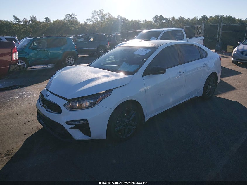 Vin: 3kpf34ad9me264857, lot: 46868073, kia forte gt-line 20212